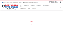 Tablet Screenshot of peninsulaautospares.com.au
